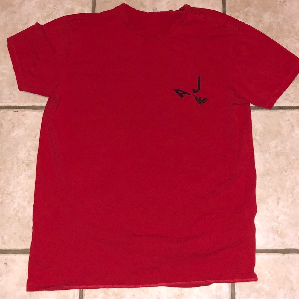 Authentic Armani Jeans Red V neck